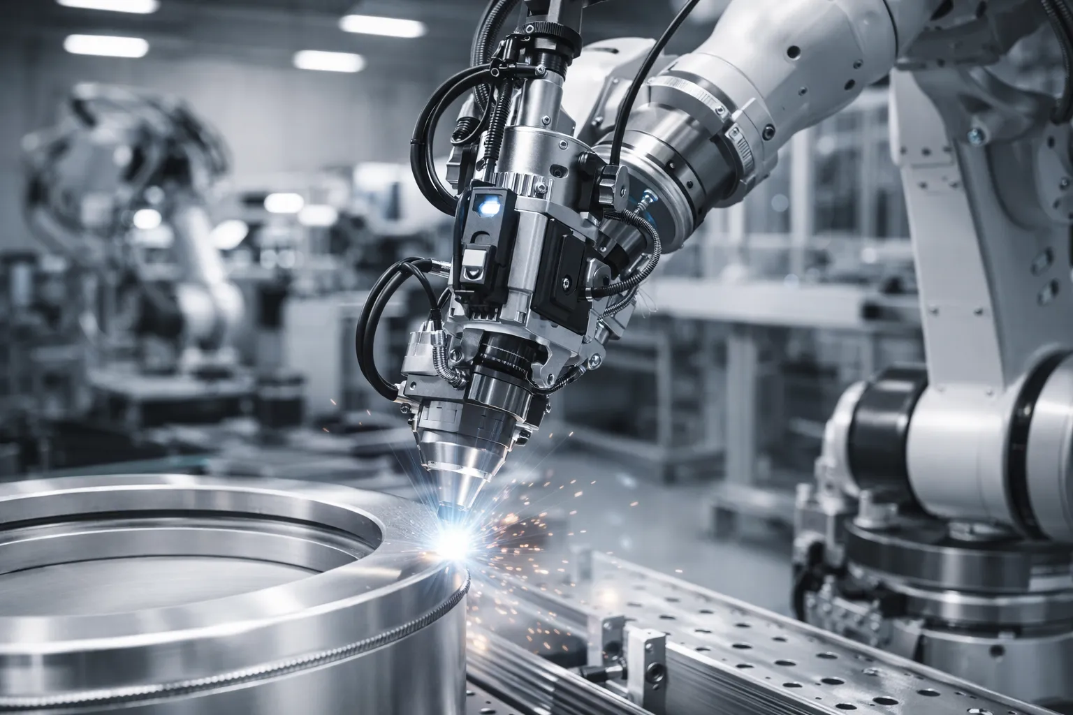 Precision automatic laser welding workstation