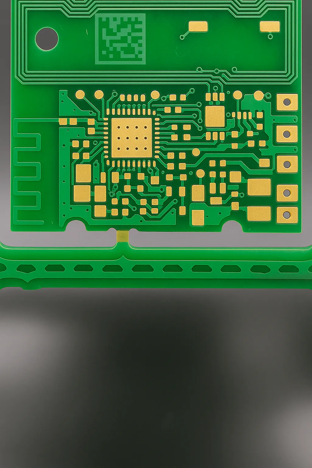 Precision PCB cutting detail