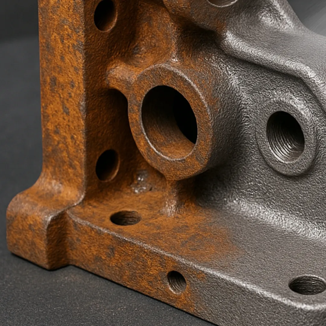 Laser rust removal result