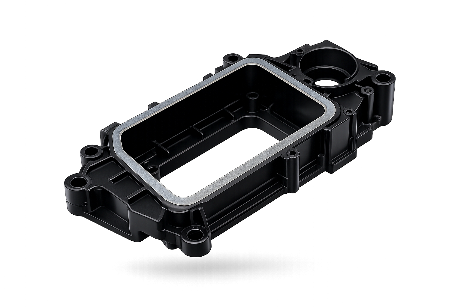 Painting injection-molded components before assembly