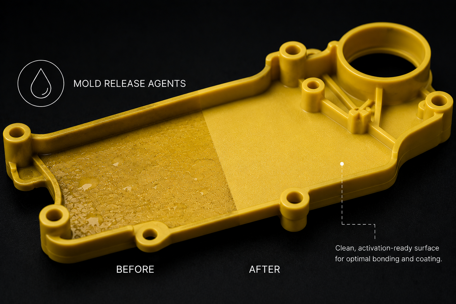 Mold release agents contamination