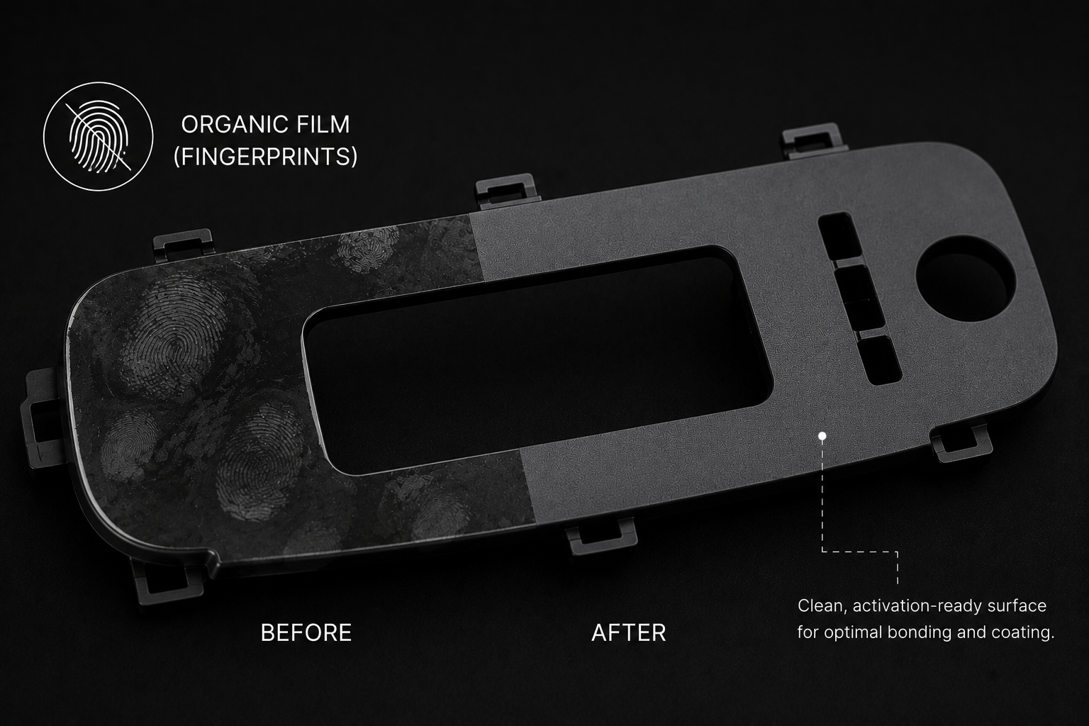 Organic film fingerprints contamination