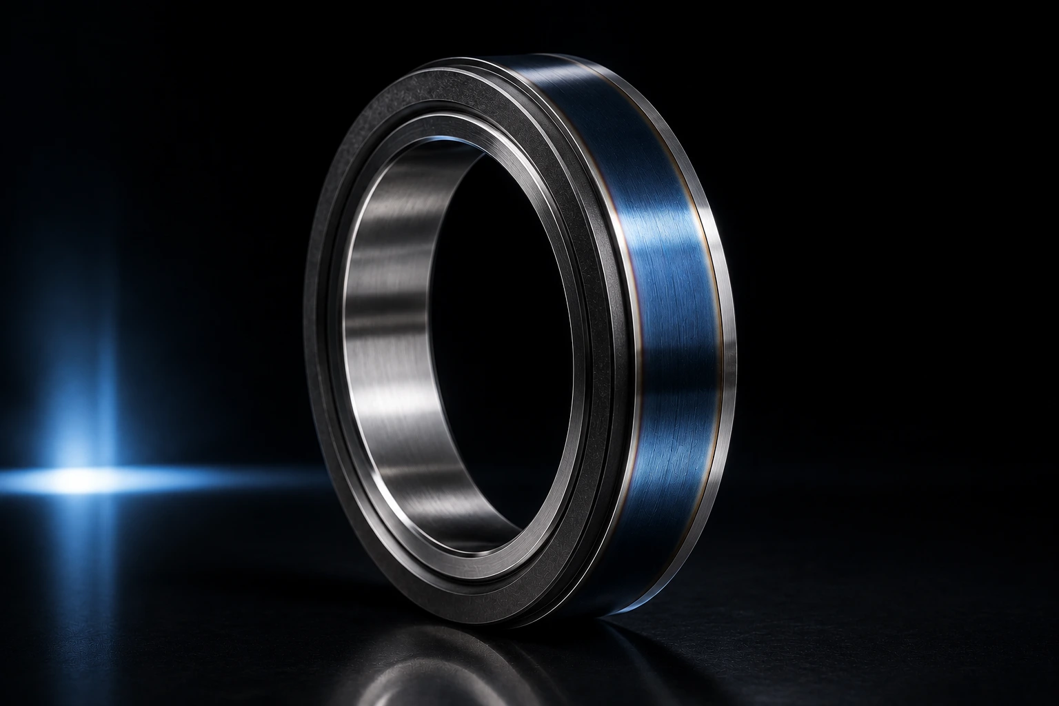 Laser hardened metal component