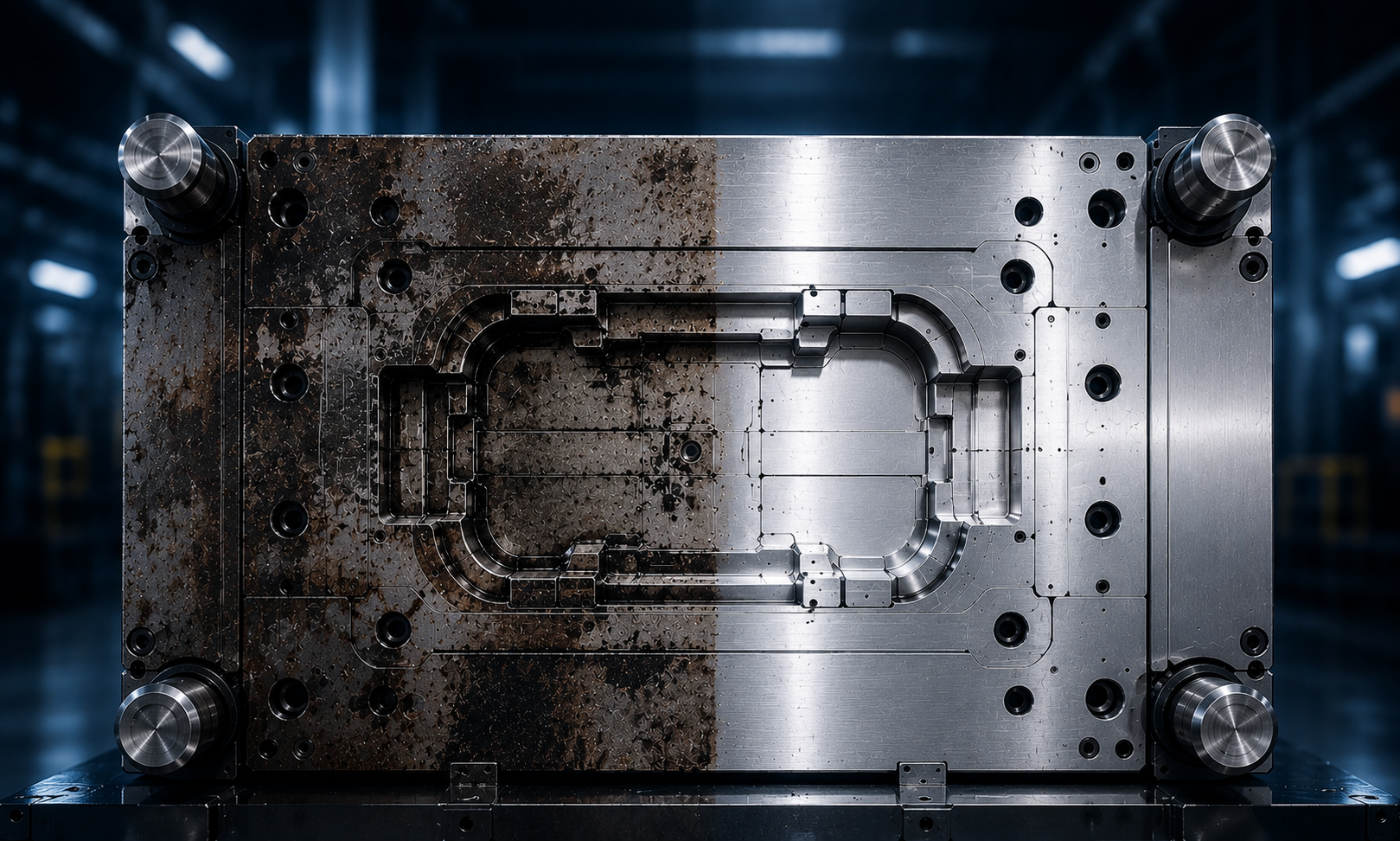 Automated 3D laser cleaning system for injection molds