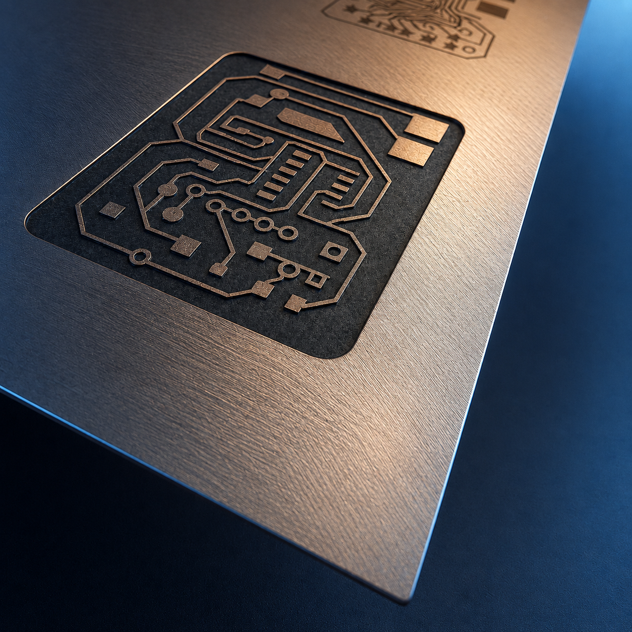 Precision PCB milling result