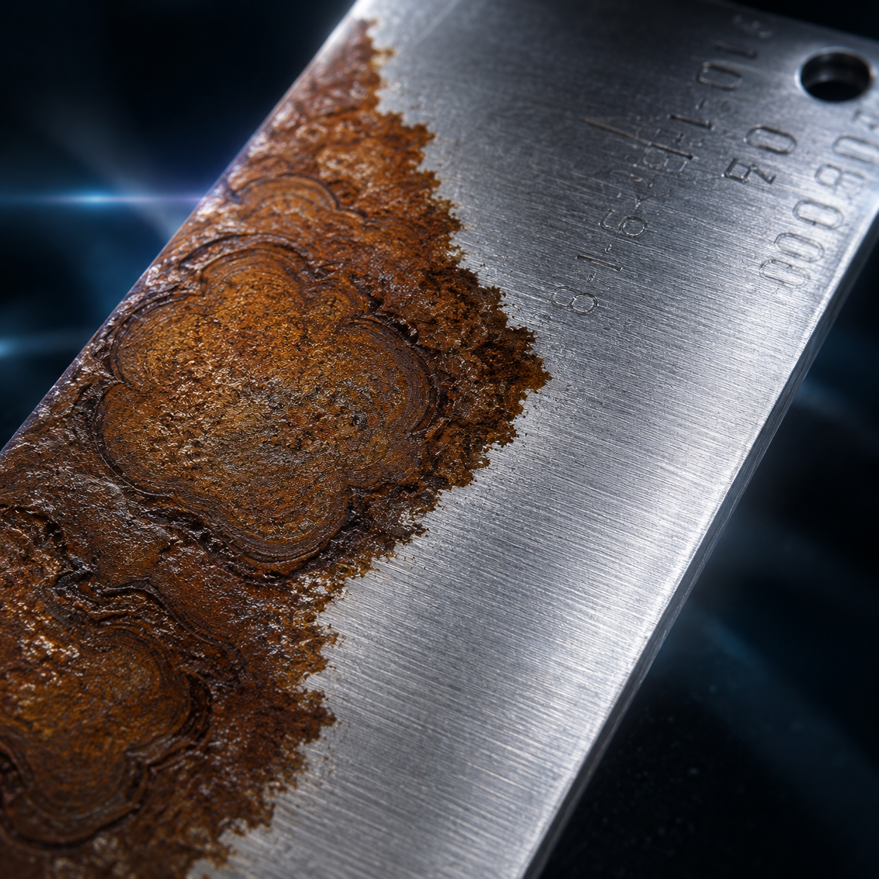 Laser rust removal on metal surfaces