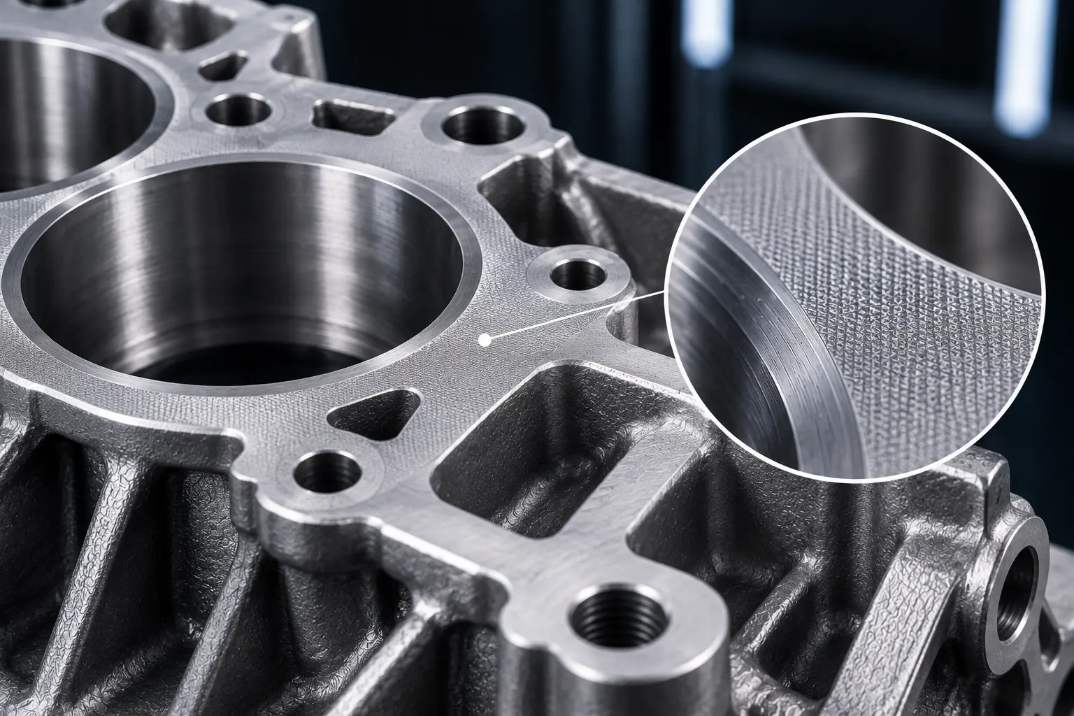 Controlled laser surface texturing of cast components