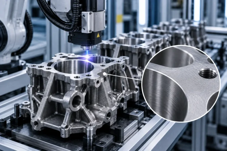 Automated laser surface treatment production line